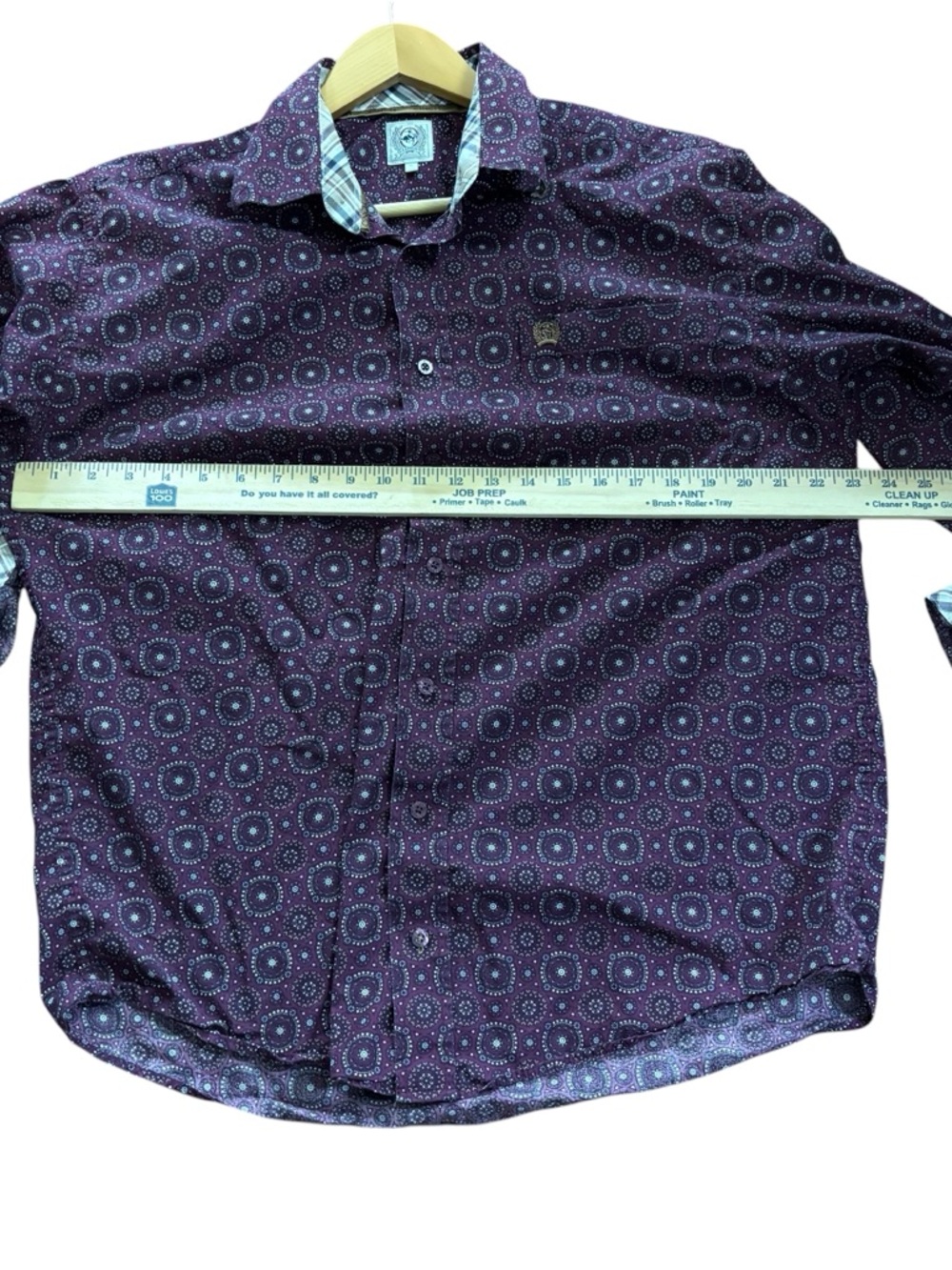 Cinch Men's Western button up shirt Printed 100% cotton men’s size S - Picture 6 of 8